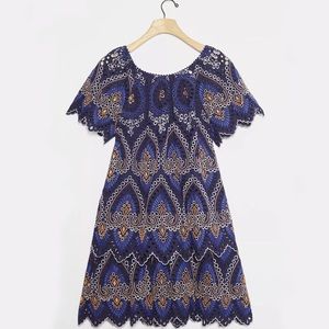 Anthropologie Nori Eyelet Mini Dress